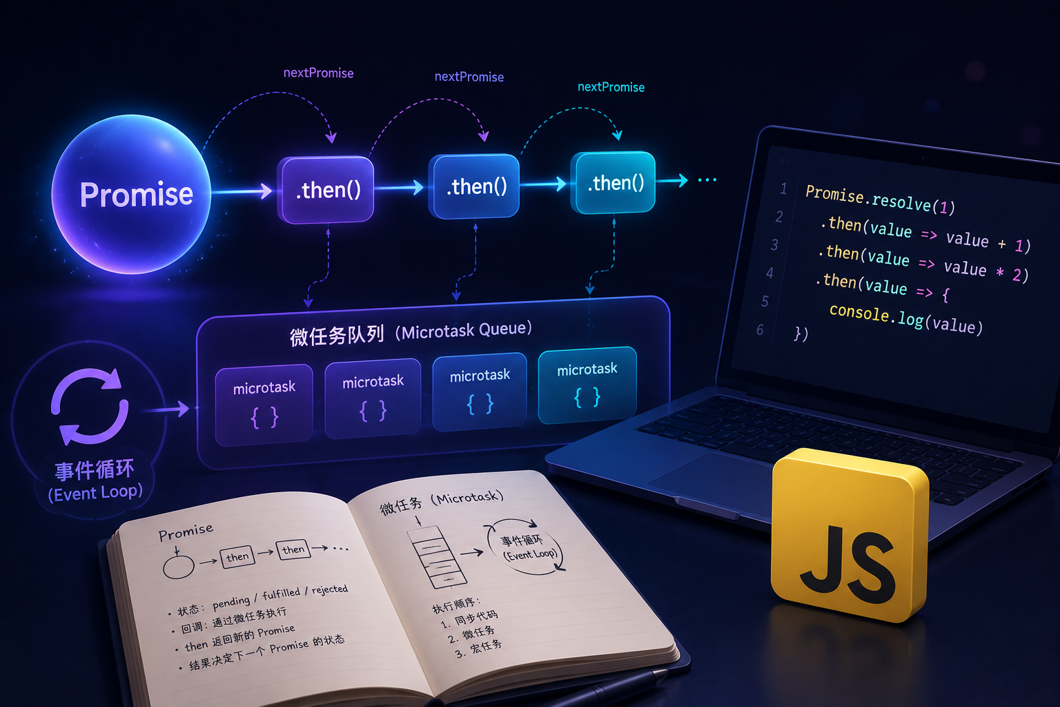从 Promise.all 深入理解 Promise 链和微任务